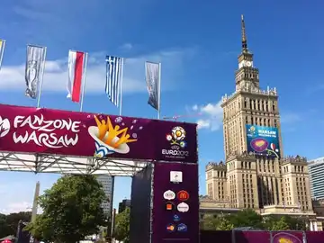 La Fan Zone de Varsovia La Fan Zone de Varsovia