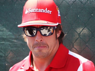 Fernando Alonso el día de la carrera