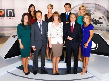 Los presentadores de Antena 3 Noticias