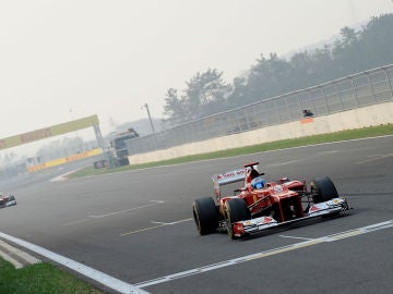 Fernando Alonso, en el trazado de Yeongam