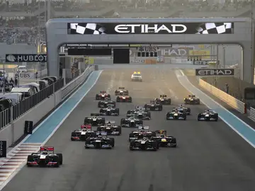 La salida de Abu Dabi La salida de Abu Dabi