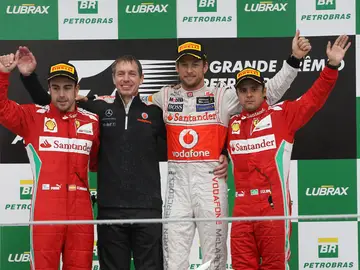El podio de Brasil El podio de Brasil