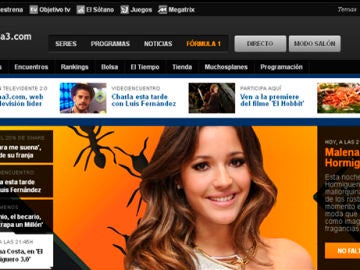 Antena3.com, web de televisión líder en España Antena3.com, web de televisión líder en España