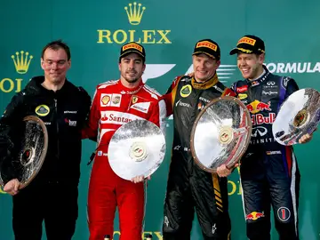 El podio del GP de Australia El podio del GP de Australia