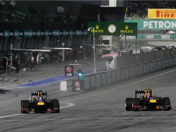 Los dos Red Bull en Malasia Los dos Red Bull en Malasia