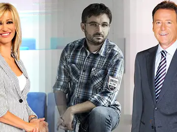 Susanna Griso, Jordi Évole y Matías Prats Susanna Griso, Jordi Évole y Matías Prats