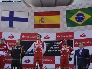 El podio del GP de España El podio del GP de España