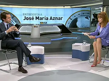 José María Aznar es entrevistado por Gloria Lomana José María Aznar es entrevistado por Gloria Lomana
