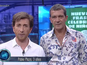 Pablo Motos y Antonio Banderas en El Hormiguero 3.0 Pablo Motos y Antonio Banderas en El Hormiguero 3.0