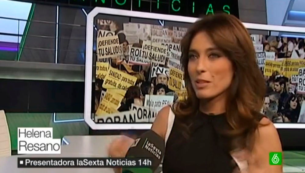 Helena Resano en el nuevo plató de laSexta Noticias