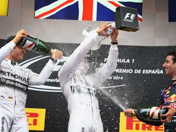 El podio del GP de España El podio del GP de España