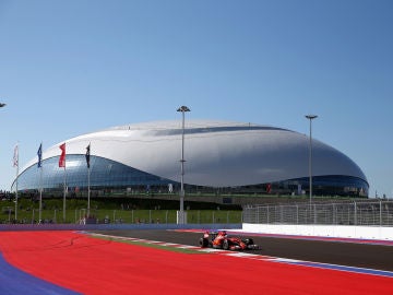 Alonso, en la pista rusa de Sochi