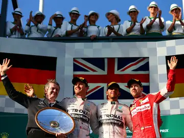 El podio del GP de Australia El podio del GP de Australia