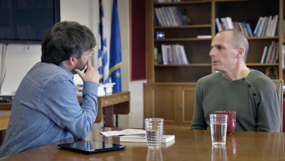 Yanis Varoufakis habla para Salvados