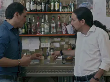Pablo Iglesias y Albert Rivera, en Salvados Pablo Iglesias y Albert Rivera, en Salvados