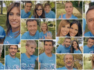 Los presentadores de Atresmedia con la Carrera Ponle Freno Los presentadores de Atresmedia con la Carrera Ponle Freno