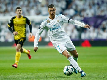 Cristiano, en un partido del Real Madrid de la pasada Champions