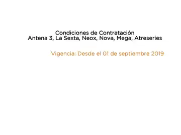 CONDICIONES DE CONTRATACIÓN TV CONDICIONES DE CONTRATACIÓN TV