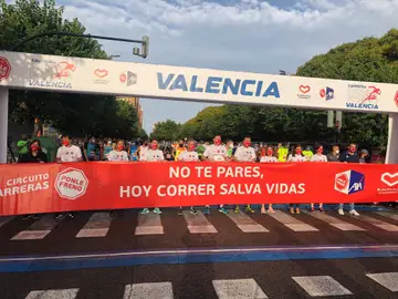 La pancarta de la Carrera Ponle Freno Valencia La pancarta de la Carrera Ponle Freno Valencia