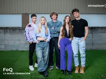 Rocío Velayos, María Bernardeau, Biel Antón, Kiko Bena y Miguel Fernández, protagonistas de FoQ. La Nueva Generación, nueva serie de atresplayer Rocío Velayos, María Bernardeau, Biel Antón, Kiko Bena y Miguel Fernández, protagonistas de FoQ. La Nueva Generación, nueva serie de atresplayer