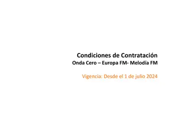 condiciones contratacion radio condiciones contratacion radio