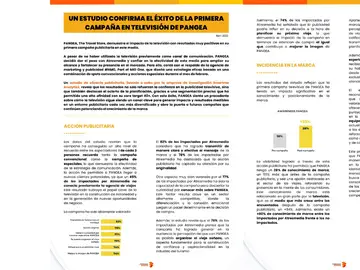 Un estudio confirma el éxito de la primera campaña en televisión de Pangea Un estudio confirma el éxito de la primera campaña en televisión de Pangea
