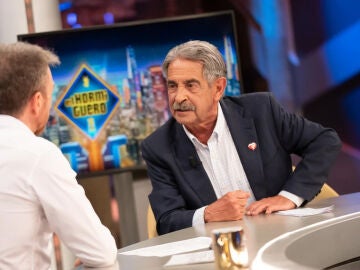Miguel Ángel Revilla durante un momento de la entrevista en 'El Hormiguero' de Antena 3