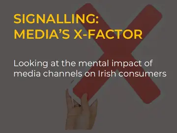 Signalling: Media’s X-Factor Signalling: Media’s X-Factor