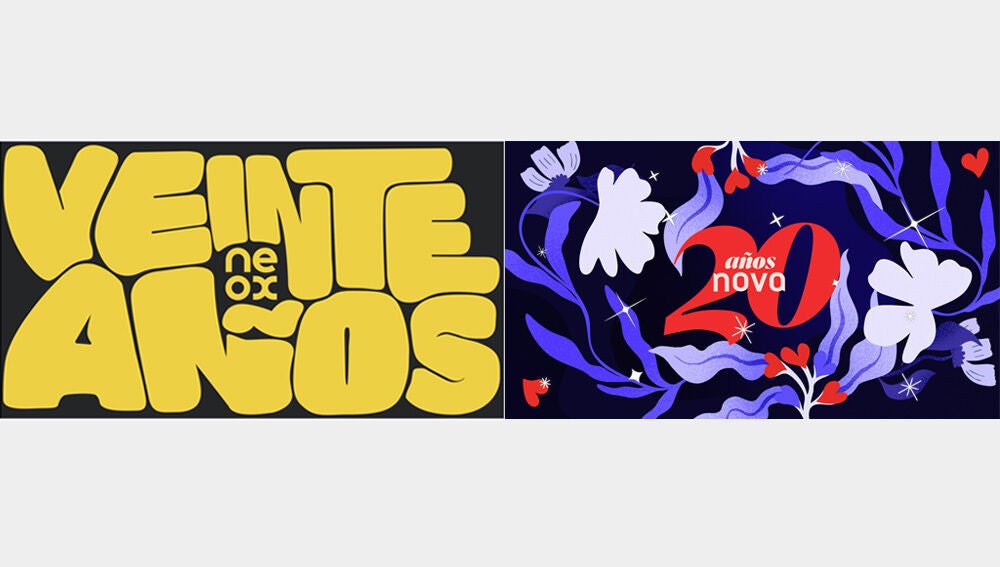 Logos Neox y Nova por los 20 a&ntilde;os