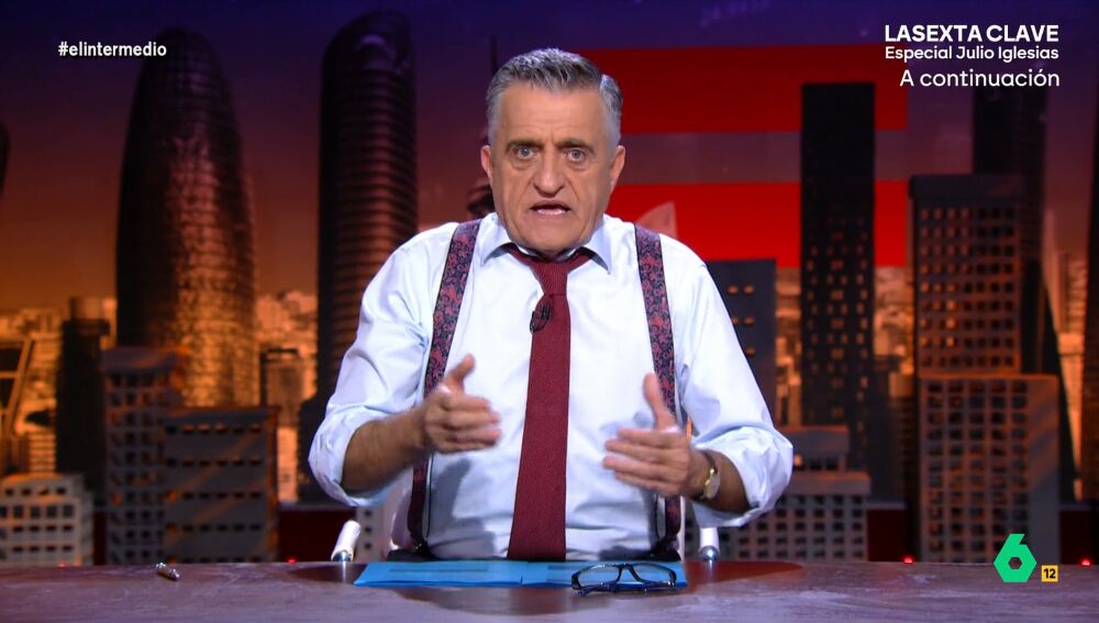 EL INTERMEDIO: Wyoming responde a Ayuso: "Haga lo que haga Julio Iglesias, ella parece dispuesta a acompa&ntilde;arle con las palmas"