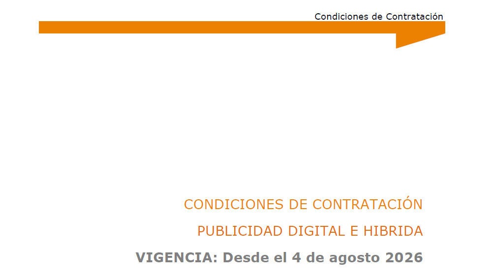 CONDICIONES DE CONTRATACI&Oacute;N PUBLICIDAD DIGITAL E HIBRIDA