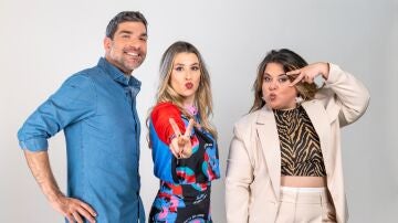 Nacho Garc&iacute;a, Eva Soriano y Lalachus, presentadores de 'Cuerpos especiales'