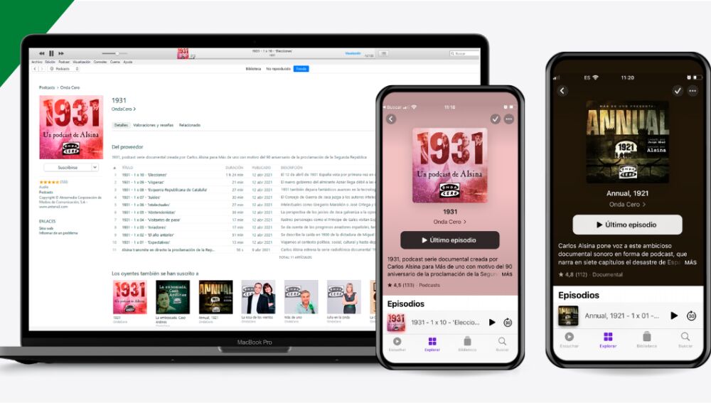 Los podcasts de Onda Cero, entre los mejores del 2021 en Apple Podcast