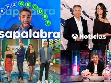 Antena 3 gana el lunes, reinando en prime time, sobremesa y tarde y ‘Zapeando’ marca récord de temporada en laSexta Antena 3 gana el lunes, reinando en prime time, sobremesa y tarde y ‘Zapeando’ marca récord de temporada en laSexta