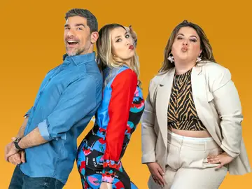 Nacho García, Eva Soriano y Lalachus Nacho García, Eva Soriano y Lalachus