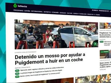 Portada de laSexta.com del 8 de agosto Portada de laSexta.com del 8 de agosto