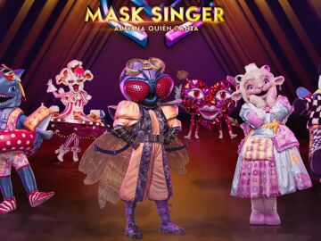 Tiburón, Corazón, Panda, Oveja, Mosca y Palomitas, primeras máscaras de 'Mask singer 4'