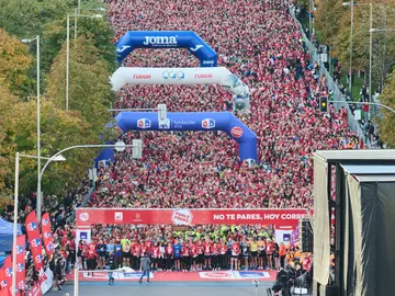 Récord histórico de la carrera Ponle Freno Madrid: más de 20.000 personas y 280.000 euros por las víctimas de tráfico Récord histórico de la carrera Ponle Freno Madrid: más de 20.000 personas y 280.000 euros por las víctimas de tráfico