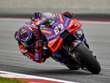 Jorge Martín, campeón del mundo de MotoGP, durante la carrera en el Circuito de Cataluña Jorge Martín, campeón del mundo de MotoGP, durante la carrera en el Circuito de Cataluña