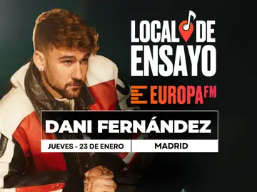 Dani Fernández, primer artista del Local de Ensayo Europa FM Dani Fernández, primer artista del Local de Ensayo Europa FM