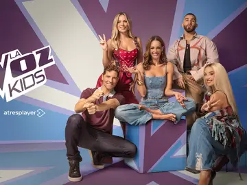 Coaches La Voz Kids junto a Eva González 2025 Coaches La Voz Kids junto a Eva González 2025