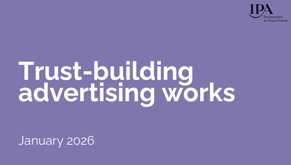 Trust-building advertising works